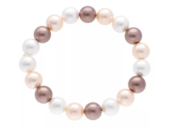 R2W18 BRANSOLETKA PERŁA MAJORKA KULE 10 mm