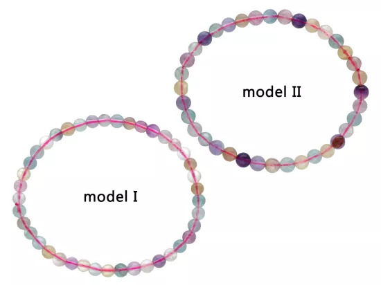 R4B62 BRANSOLETKA FLUORYT KULE