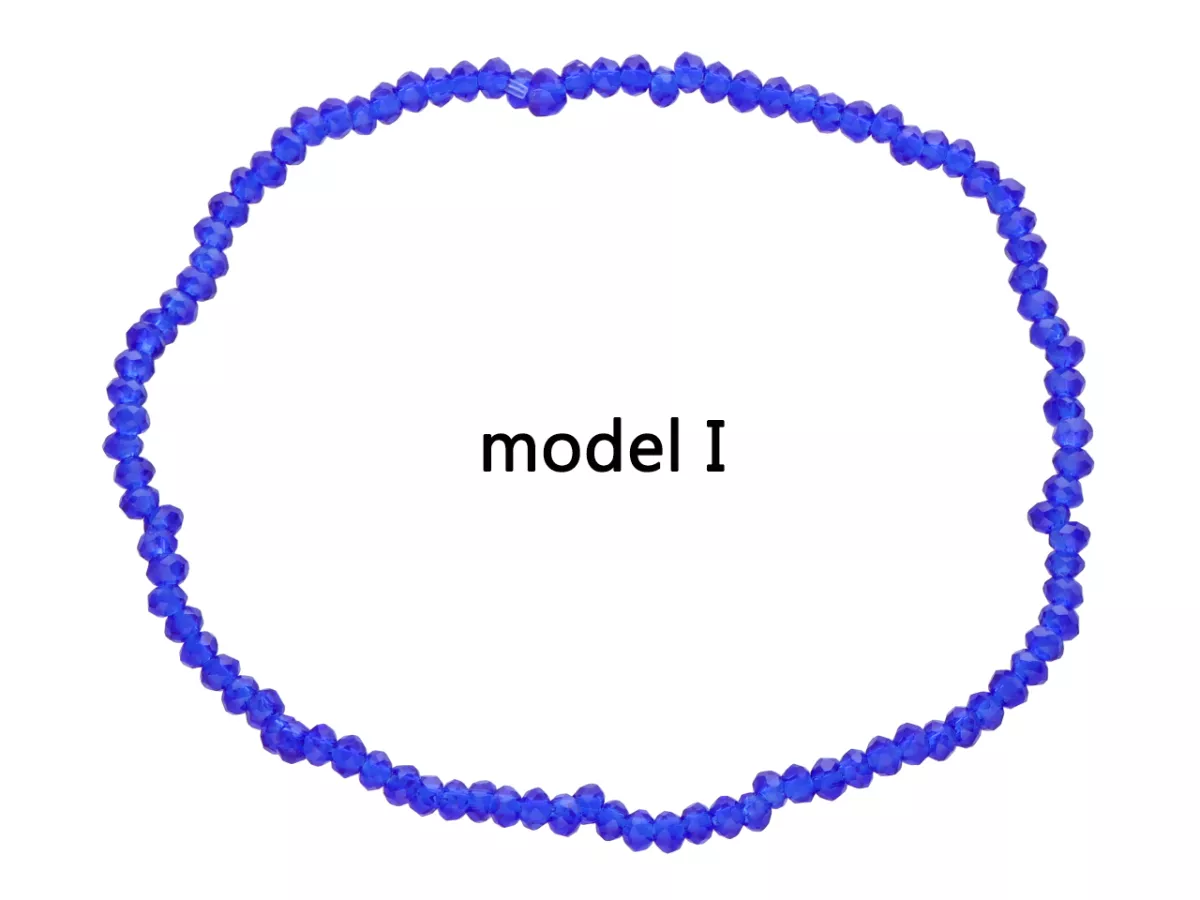 R3F91 BRANSOLETKA KRYSZTAŁKI 2,5 mm NA GUMCE