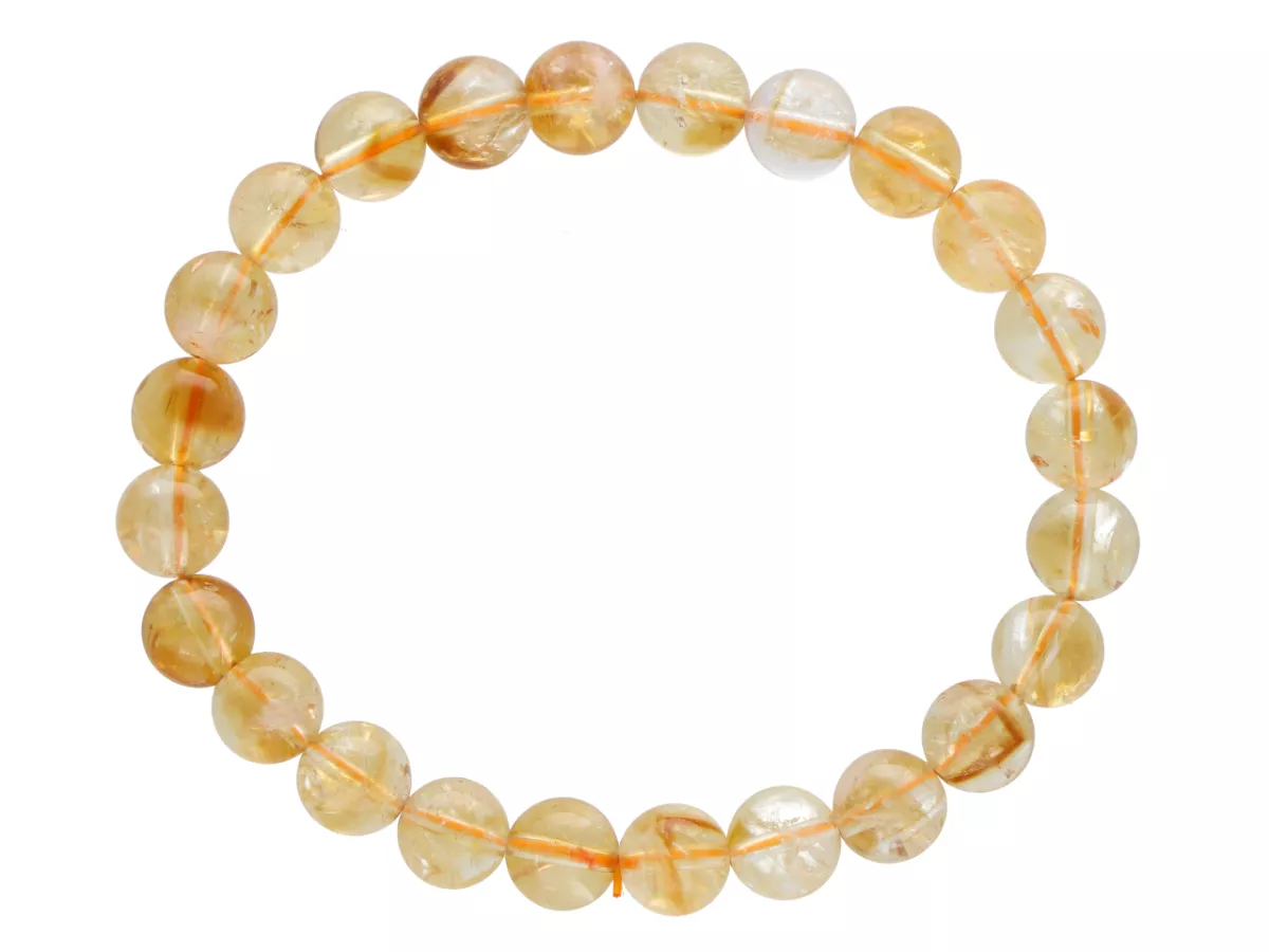 R3P45 BRANSOLETKA CYTRYN KULE 8,5 mm