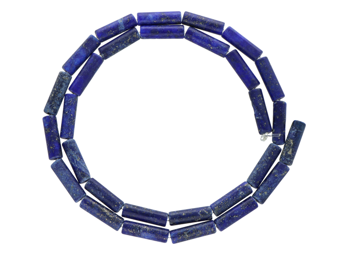 K7L14 LAPIS LAZULI PÓŁMATOWY WAŁKI 4/13 mm - 1 SZNUR