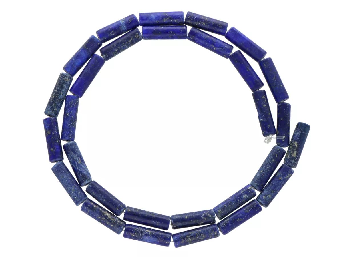 K7L14 LAPIS LAZULI PÓŁMATOWY WAŁKI 5/13,5 mm - 1 SZNUR