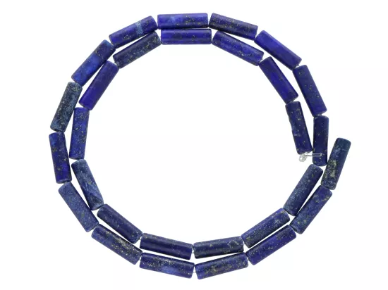 K7L14 LAPIS LAZULI PÓŁMATOWY WAŁKI 5/13,5 mm - 1 SZNUR