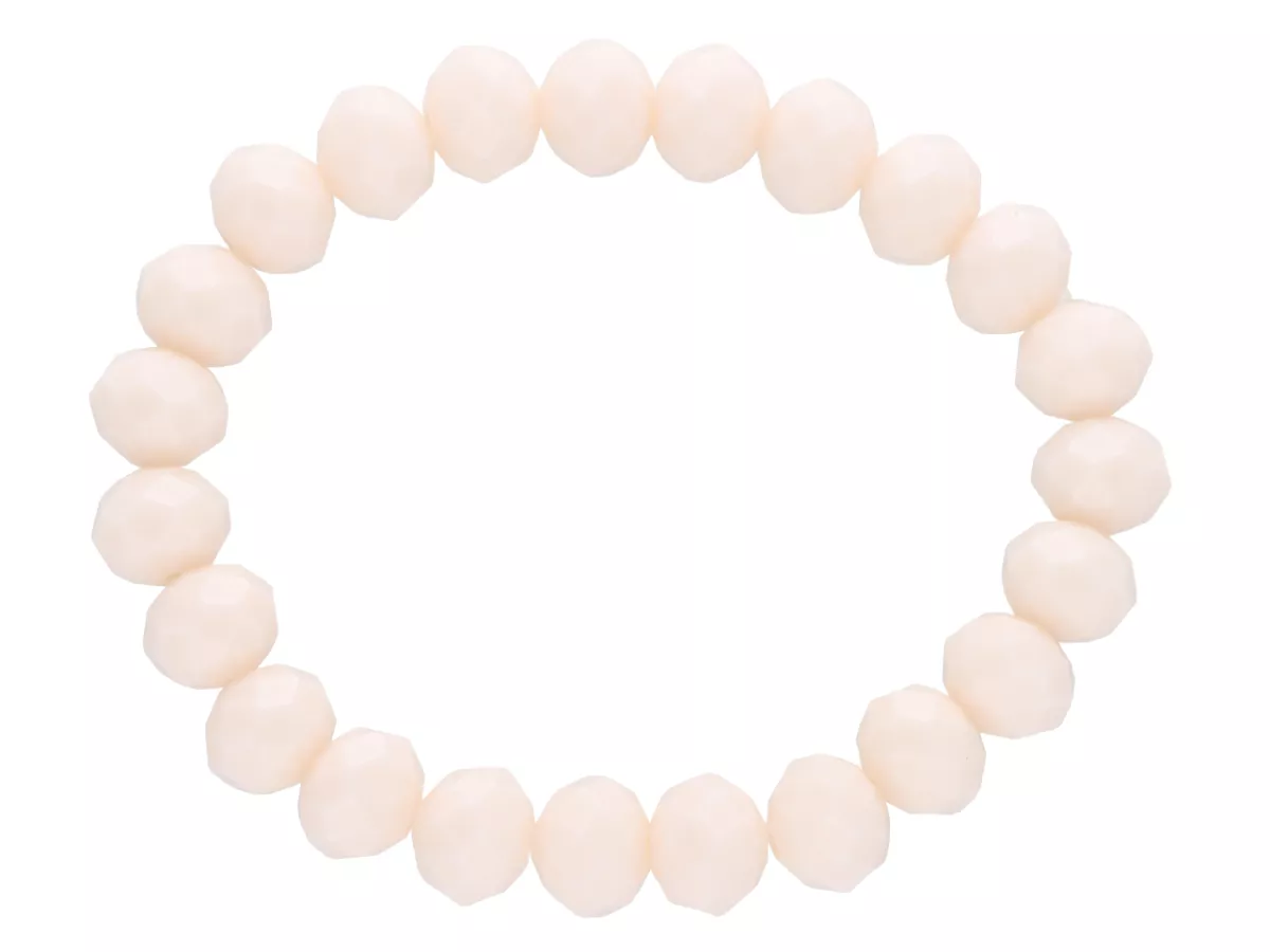 R4H10 BRANSOLETKA KRYSZTAŁKI 10 mm NA GUMCE