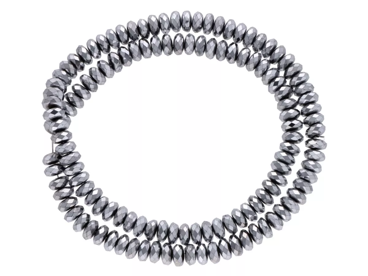 K6B01 HEMATYT TALERZYKI FASETOWANE 6 mm - 1 SZNUR