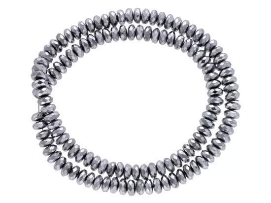 K6B01 HEMATYT TALERZYKI FASETOWANE 6 mm - 1 SZNUR