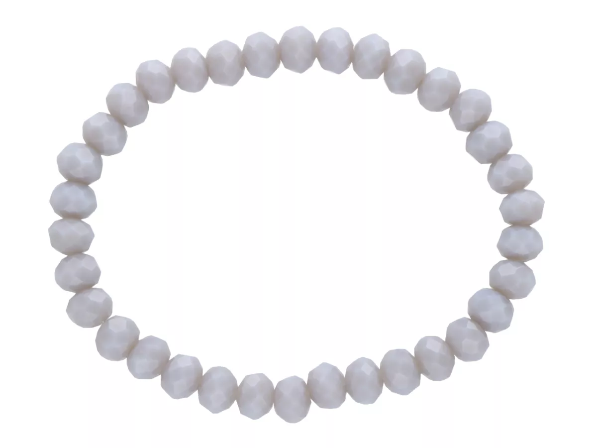 R4D11 BRANSOLETKA KRYSZTAŁKI 6 mm NA GUMCE