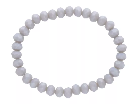 R4D11 BRANSOLETKA KRYSZTAŁKI 6 mm NA GUMCE