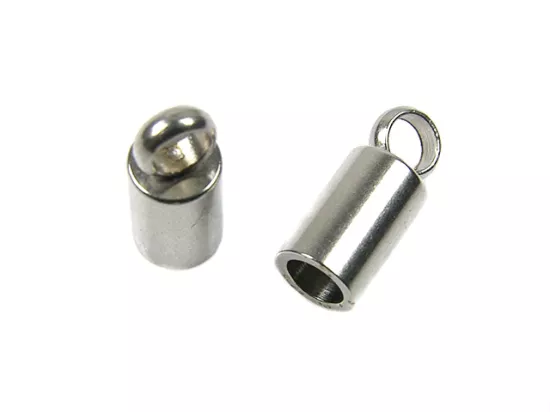 P5J15 KOŃCÓWKI DO WKLEJANIA STAL CHIRURGICZNA 3 mm - 2 SZTUKI