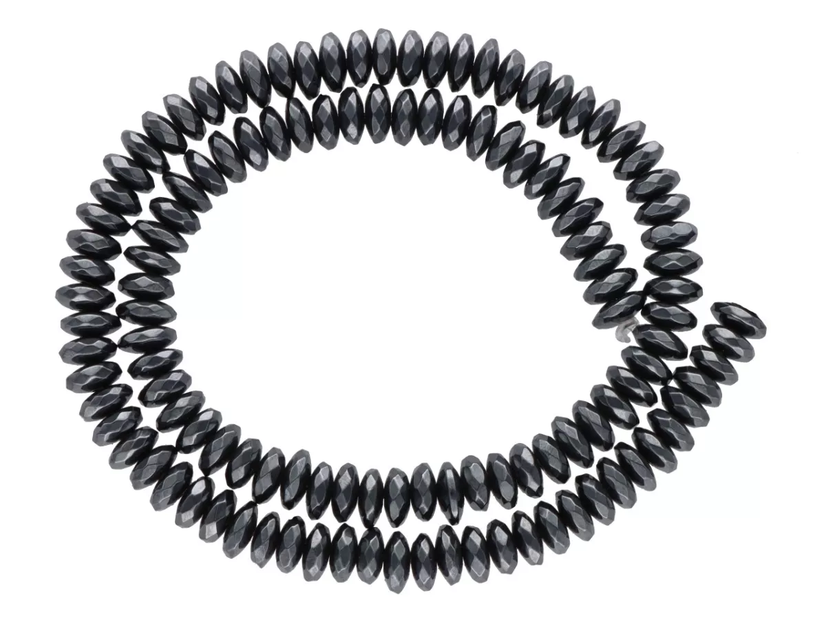 K6B06 HEMATYT TALERZYKI FASET. 7,5mm 1SZNUR