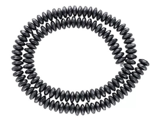 K6B06 HEMATYT TALERZYKI FASET. 7,5mm 1SZNUR