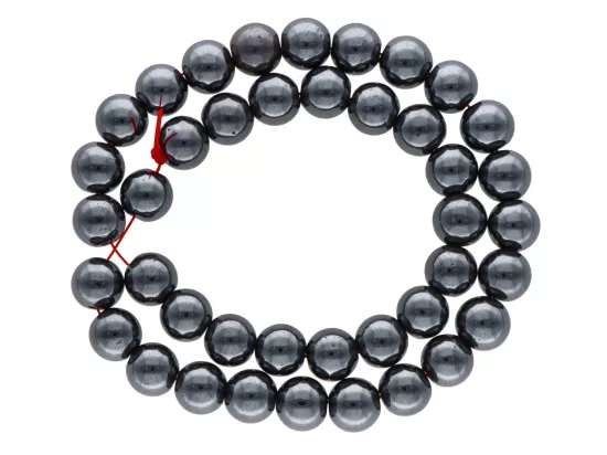 K5A06 HEMATYT KULE 10 mm - 1 SZNUR