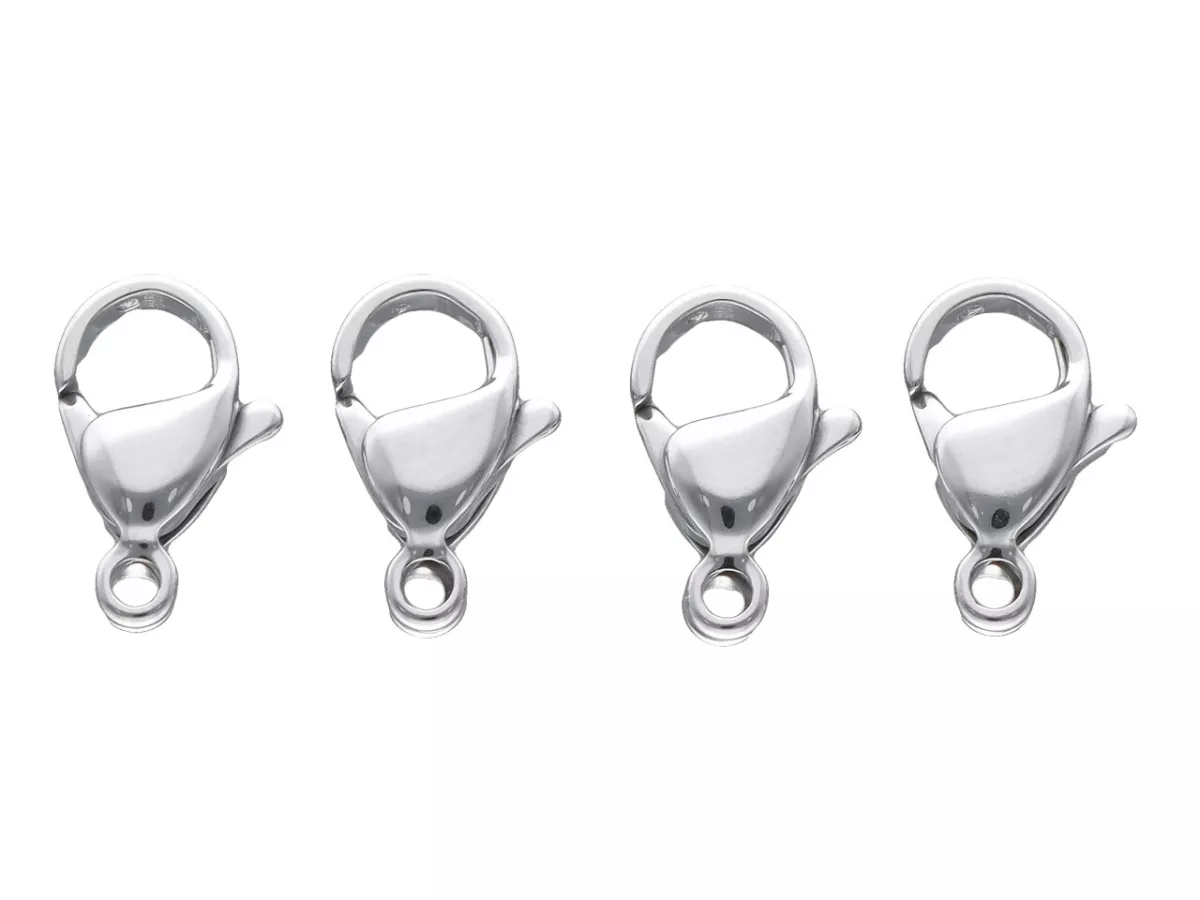 P5U23 ZAPIĘCIE KARABIŃCZYK STAL CHIRURGICZNA 12 mm - 4 SZTUKI