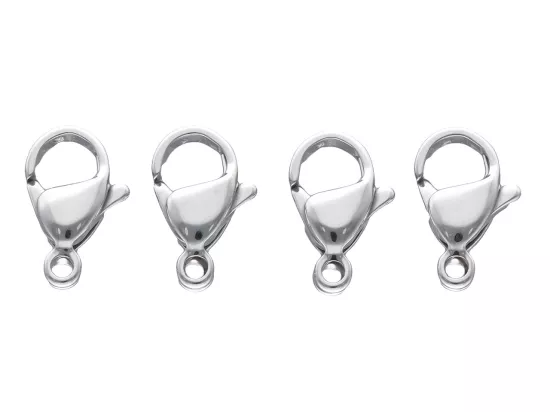 P5U23 ZAPIĘCIE KARABIŃCZYK STAL CHIRURGICZNA 12 mm - 4 SZTUKI