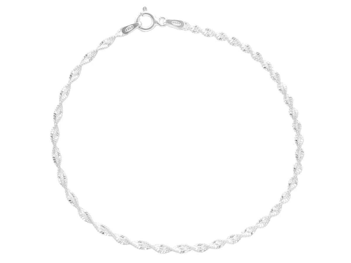 P3K65 BRANSOLETKA TAŚMY 19 cm SREBRO 925