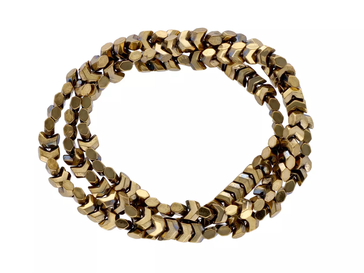 K7J46 HEMATYT STRZAŁKI 4/2 mm 1 SZNUR