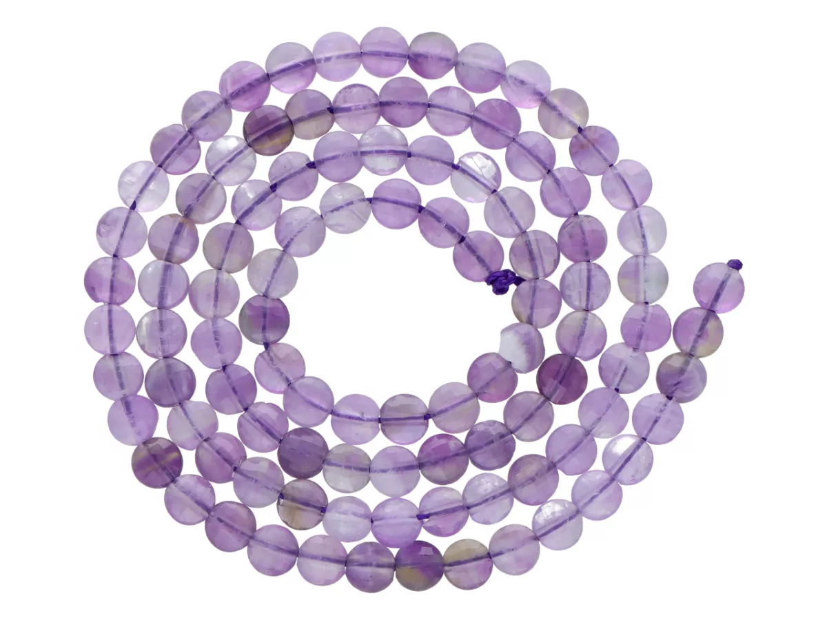 K7C88 AMETYST DYSK FASETOWANY 4/2,5 mm - 1 SZNUR