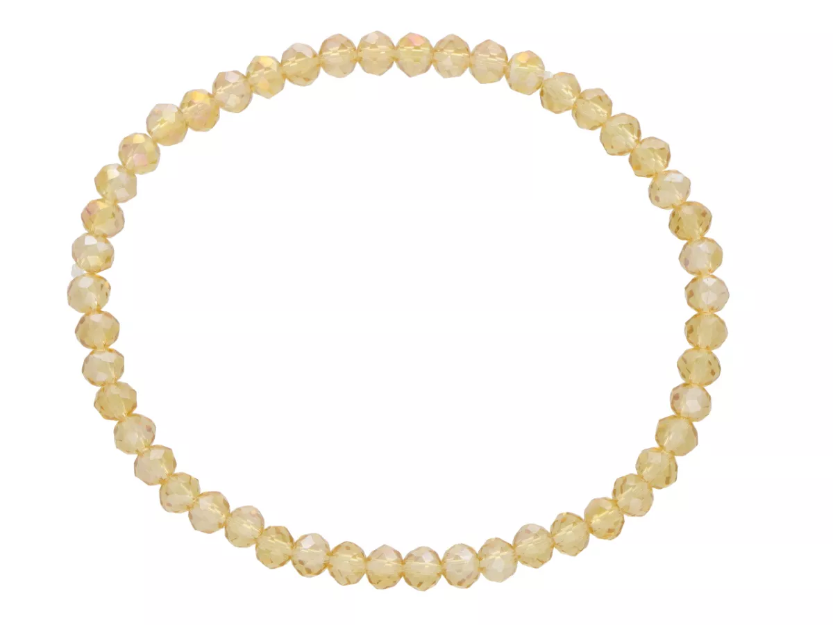 R4F88 BRANSOLETKA KRYSZTAŁKI 4,5 mm NA GUMCE