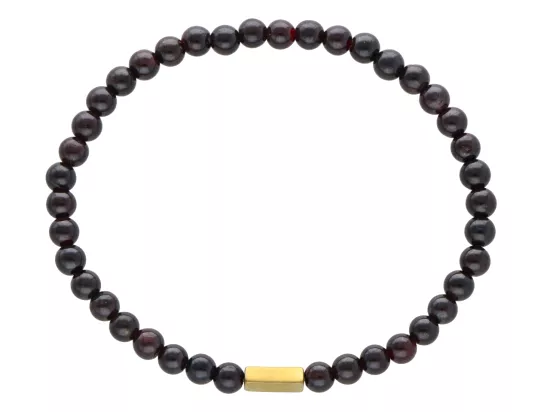 R4L68 BRANSOLETKA GRANAT KULE 5 mm