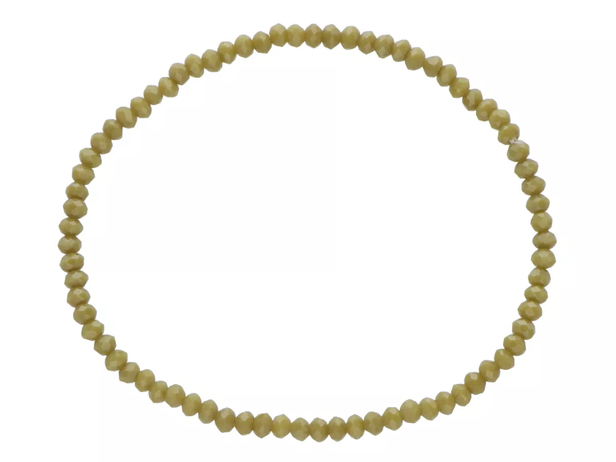 R3U32 BRANSOLETKA KRYSZTAŁKI 3 mm NA GUMCE