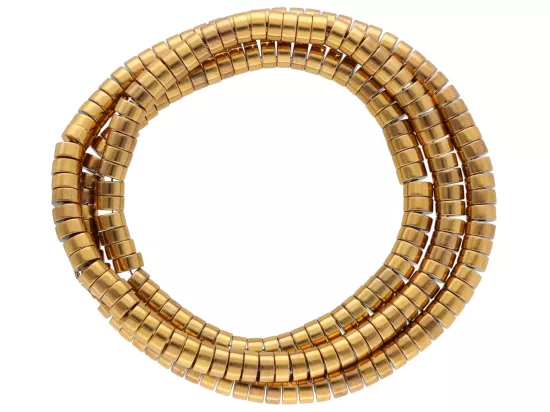 K7P22 HEMATYT MIODOWY TALERZYKI 4/2 mm - 1 SZNUR