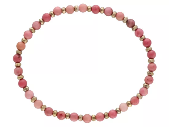 R4M52 BRANSOLETKA RODOCHROZYT KULE 4,5 mm