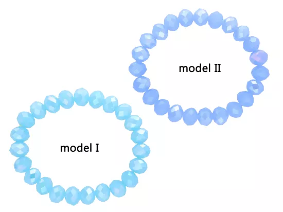 R2T64 BRANSOLETKA KRYSZTAŁKI 10 mm NA GUMCE