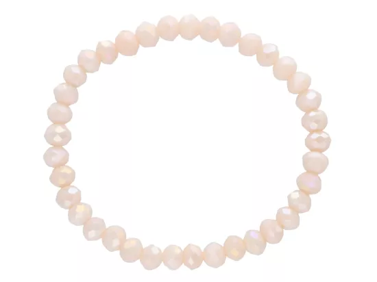 R4G18 BRANSOLETKA KRYSZTAŁKI 6 mm NA GUMCE