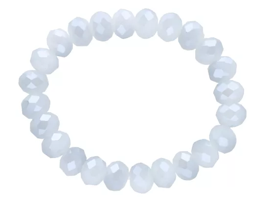 R2R17 BRANSOLETKA KRYSZTAŁKI 10 mm NA GUMCE