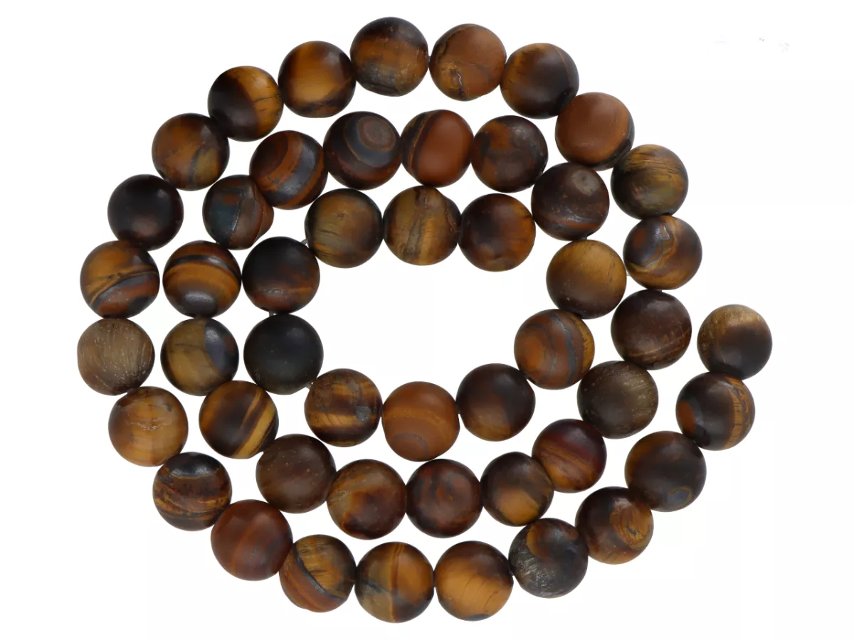 K6X69 TYGRYSIE OKO KULE MATOWE 8,5 mm - 1 SZNUR