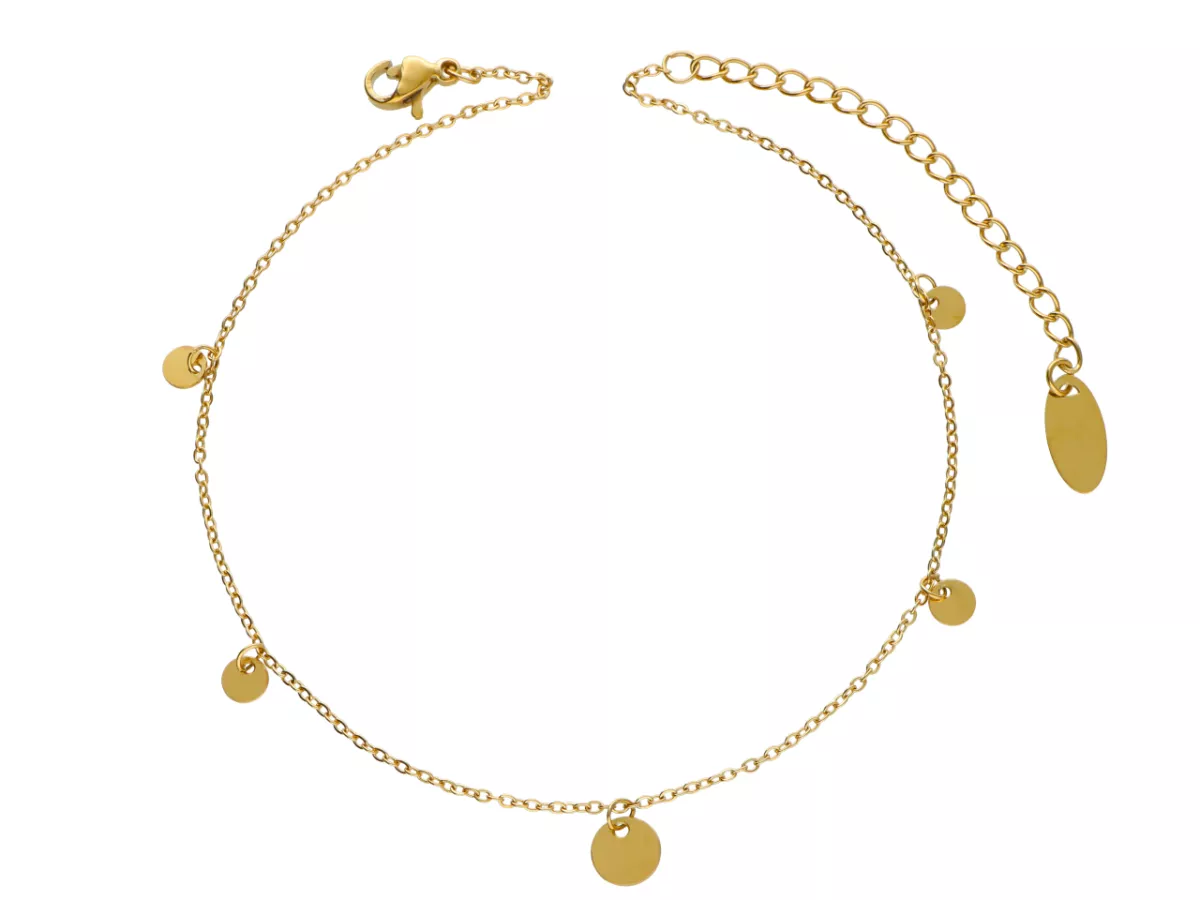 R3N09 BRANSOLETKA NA NOGĘ ZE STALI CHIRURGICZNEJ