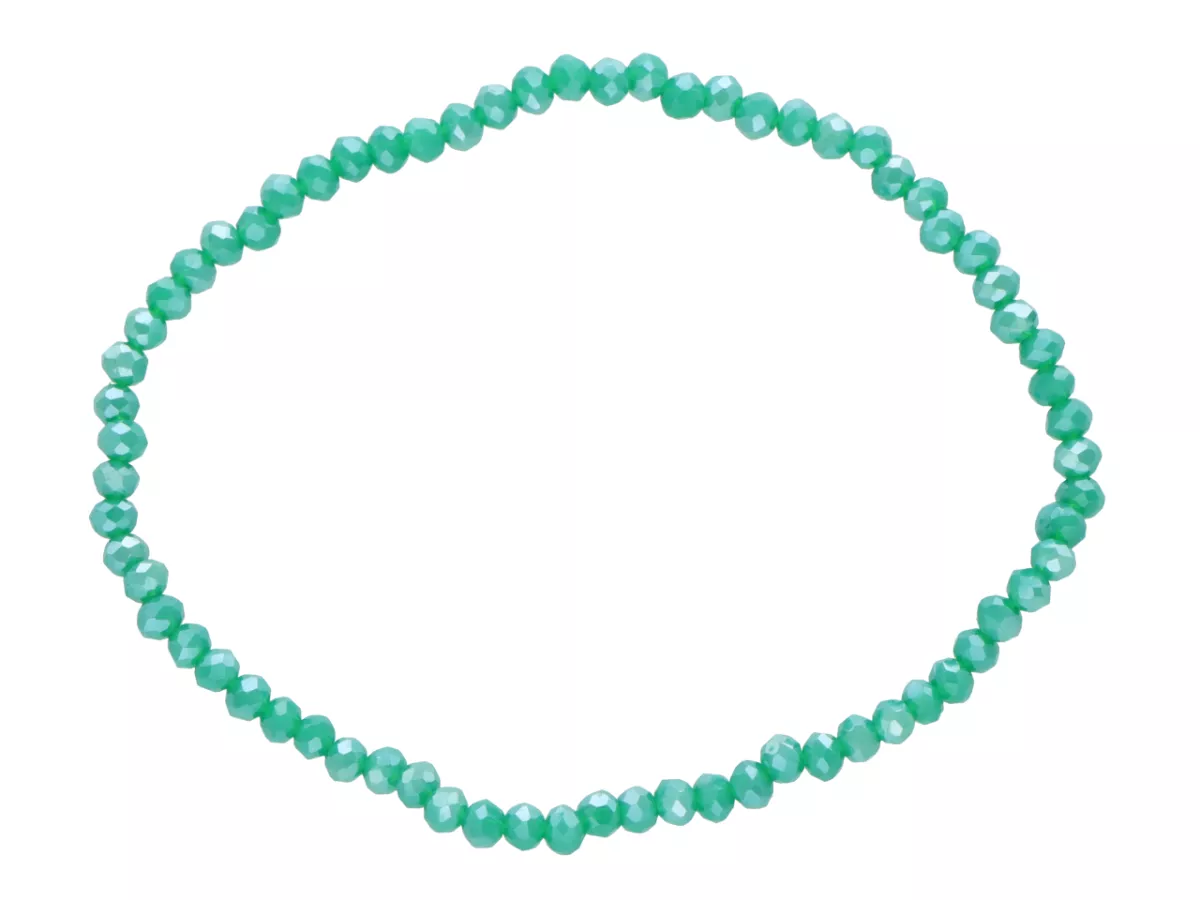 R4C32 BRANSOLETKA KRYSZTAŁKI 3 mm NA GUMCE