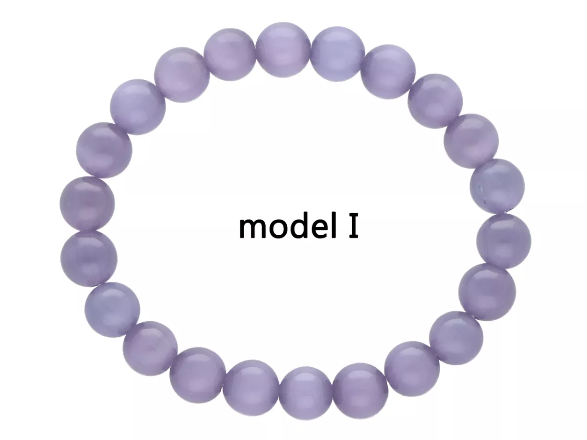 R4I34 BRANSOLETKA KOCIE OKO KULE 8 mm