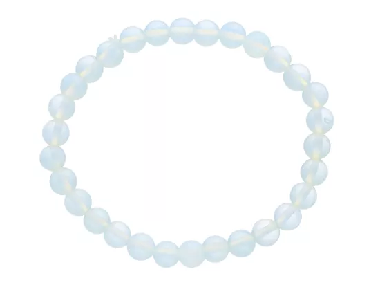 R1W63 BRANSOLETKA OPAL KULE 6 mm