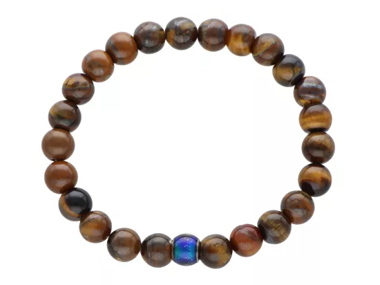 R4J59 BRANSOLETKA TYGRYSIE OKO KULE 8,5 mm