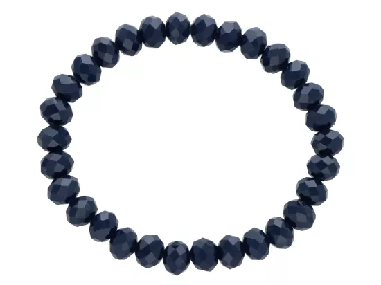 R2P94 BRANSOLETKA KRYSZTAŁKI 8 mm NA GUMCE