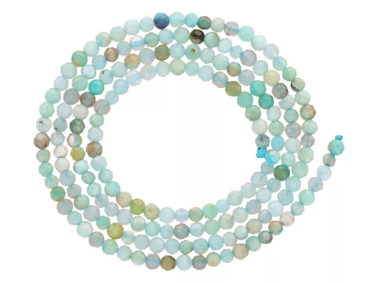 K6W10 AMAZONIT KULE FASETOWANE 2,5 mm - 1 SZNUR