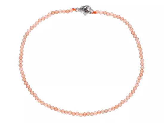 R3B20 BRANSOLETKA CYRKONIA SZKLANA KULE FASETOWANE 2 mm