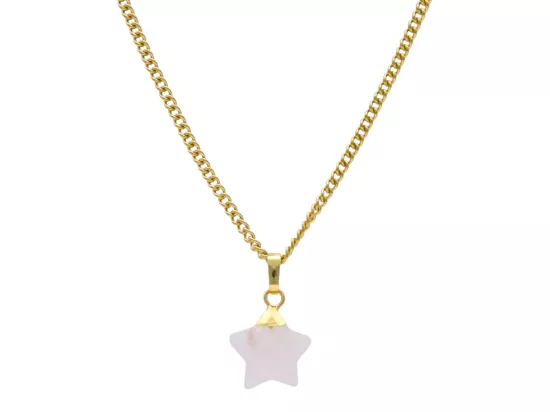 N3I51 NASZYJNIK KWARC RÓŻOWY I STAL CHIRURGICZNA