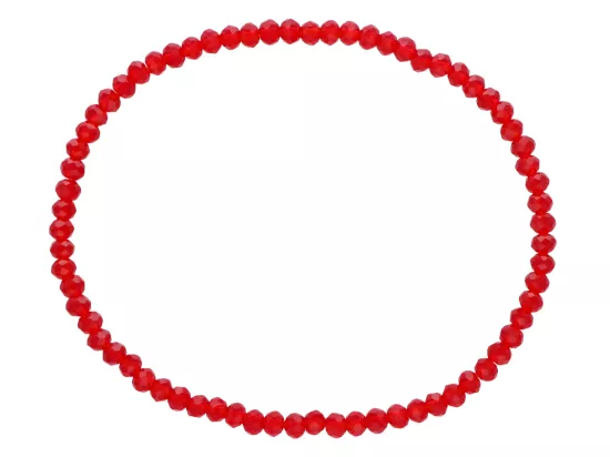 R3R31 BRANSOLETKA KRYSZTAŁKI 3 mm NA GUMCE