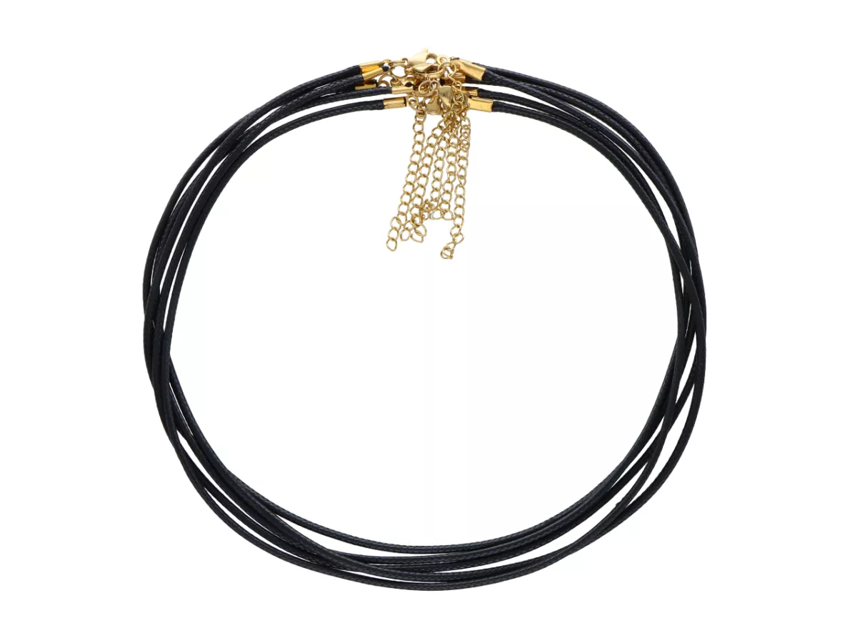 L3O75 BAZA NASZYJNIKA SZNUREK I STAL CHIRURGICZNA 45+5cm 5 SZTUK