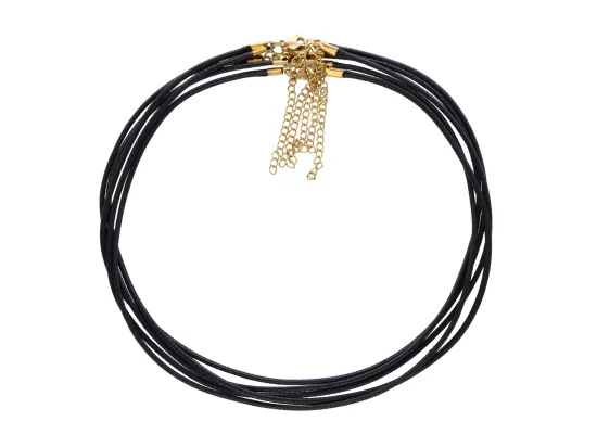 L3O75 BAZA NASZYJNIKA SZNUREK I STAL CHIRURGICZNA 45+5cm 5 SZTUK