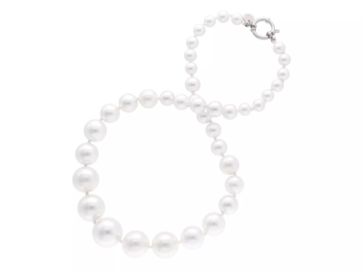 N2X48 NASZYJNIK PERŁA MAJORKA