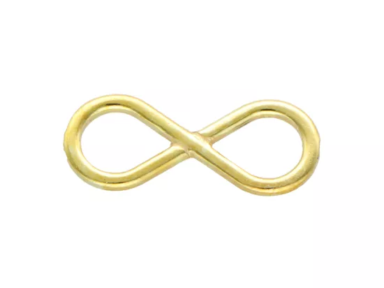 P3I56 ELEMENT OZDOBNY NIESKOŃCZONOŚĆ SREBRO 925 POZŁACANE - 1 SZT