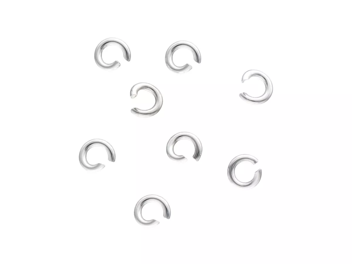 P3E75 KÓŁKA OGNIWKA 3,5 mm SREBRO 925 - 8 SZTUK