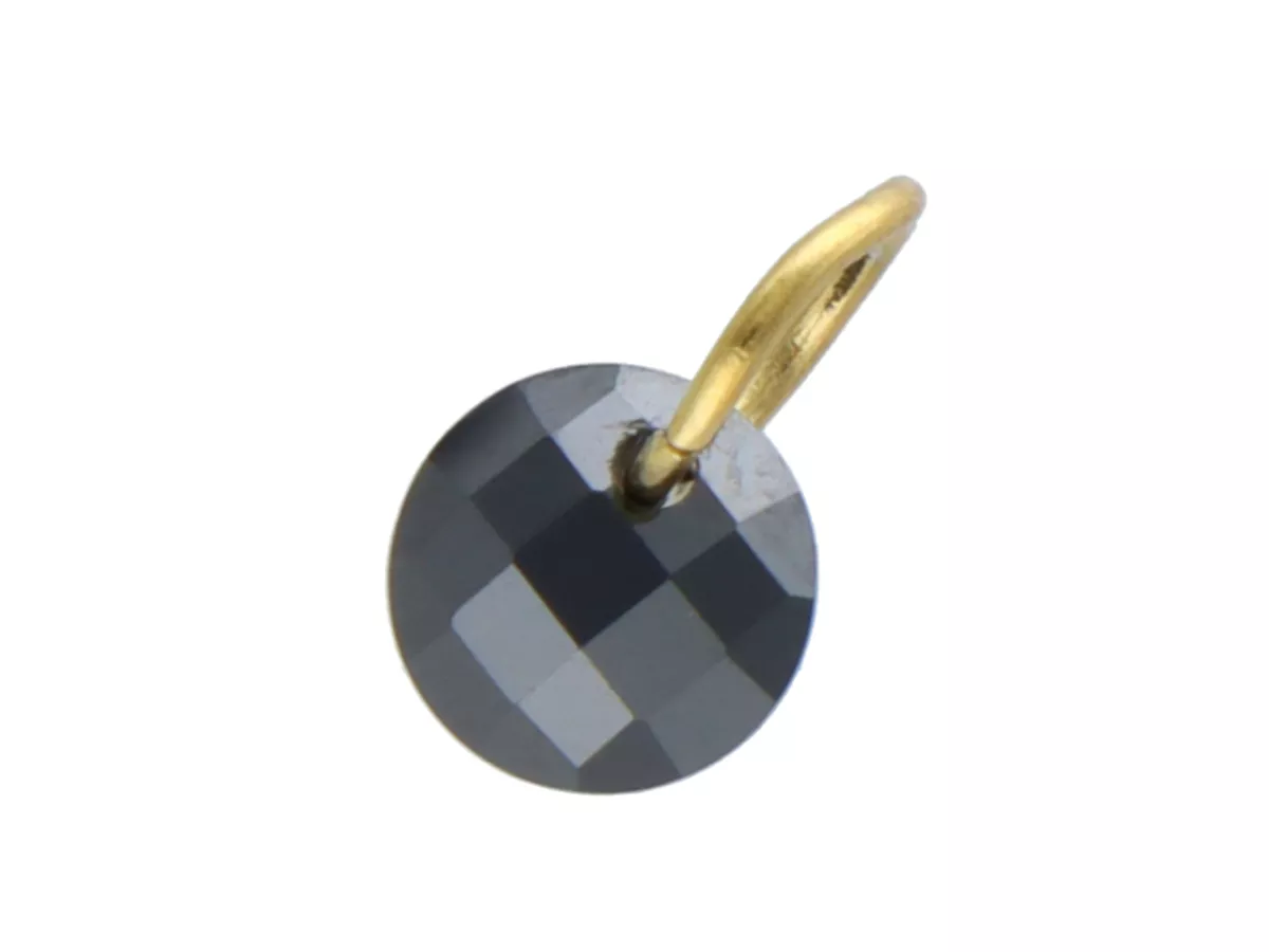 P5M14 ZAWIESZKA OZDOBNA Z KRYSZTAŁKI I STAL CHIRURGICZNA 1 SZTUKA