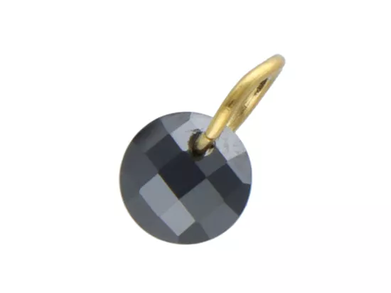 P5M14 ZAWIESZKA OZDOBNA Z KRYSZTAŁKI I STAL CHIRURGICZNA 1 SZTUKA