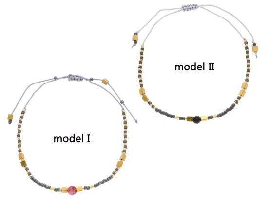 R4S82 BRANSOLETKA SHAMBALLA KRYSZTAŁKI HEMATYT JADEIT