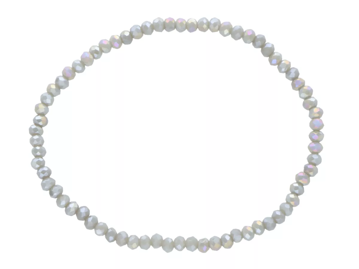 R4C44 BRANSOLETKA KRYSZTAŁKI 3 mm NA GUMCE