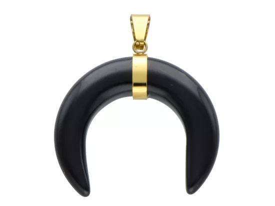 W2E30 WISIOR ZAWIESZKA RÓG OBFITOŚCI ONYKS I STAL CHIRURGICZNA